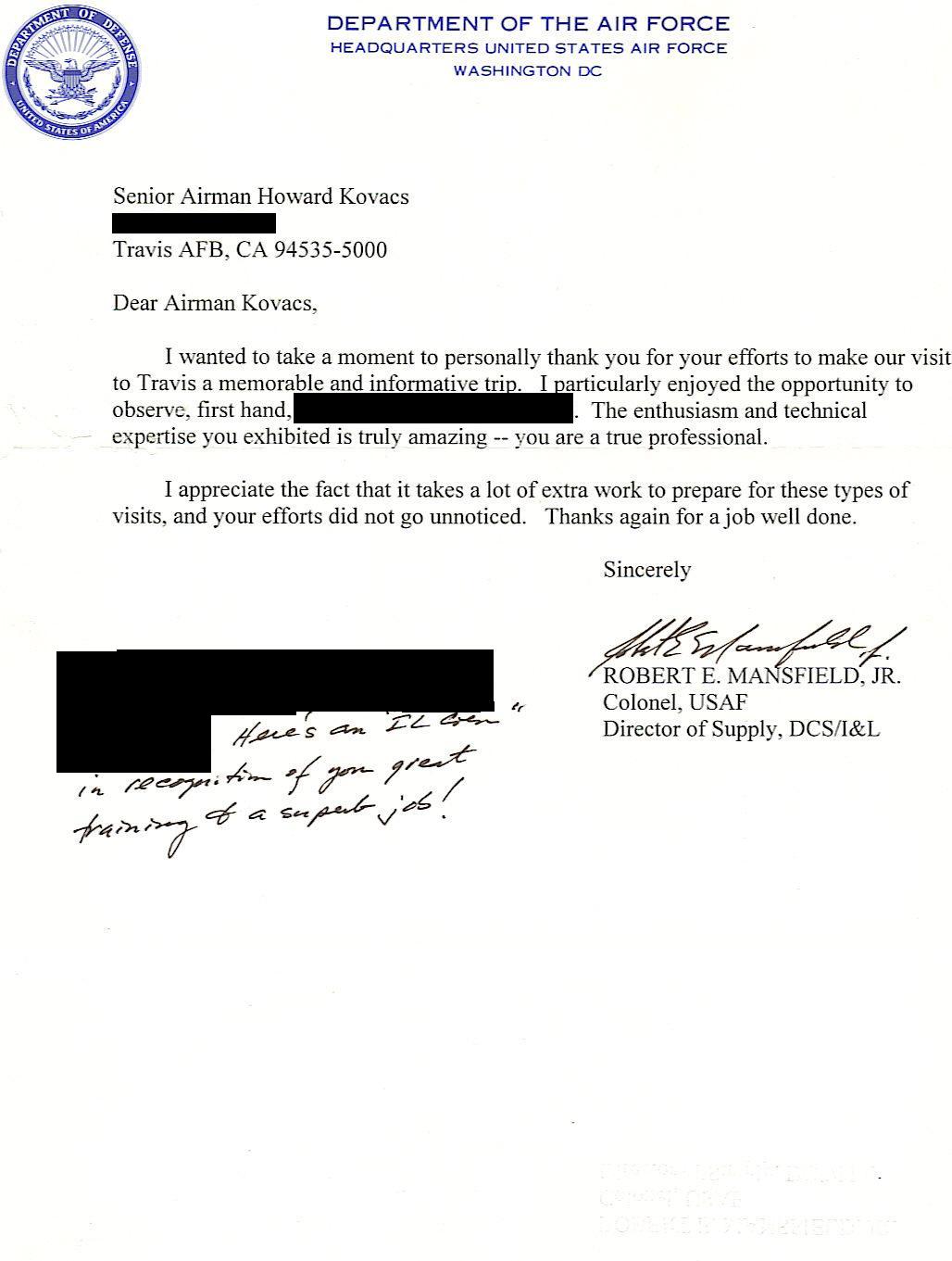 Letter from the Director of Supply